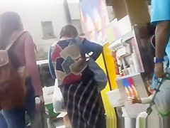 Big ass mature woman in see through leggings