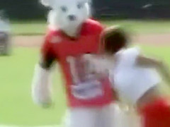 Cheerleader exposed at game