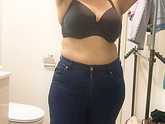 Housewife Changing Dress – Striptease In Bra And Panty