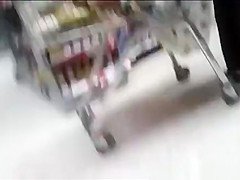 Nice ass and exposed thong in supermarket