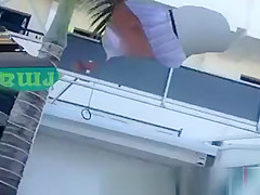 Tight pants teen 18+ goes to supermarket