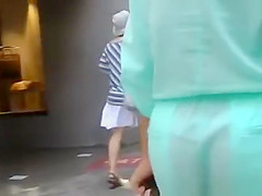 White thong under see through clothes